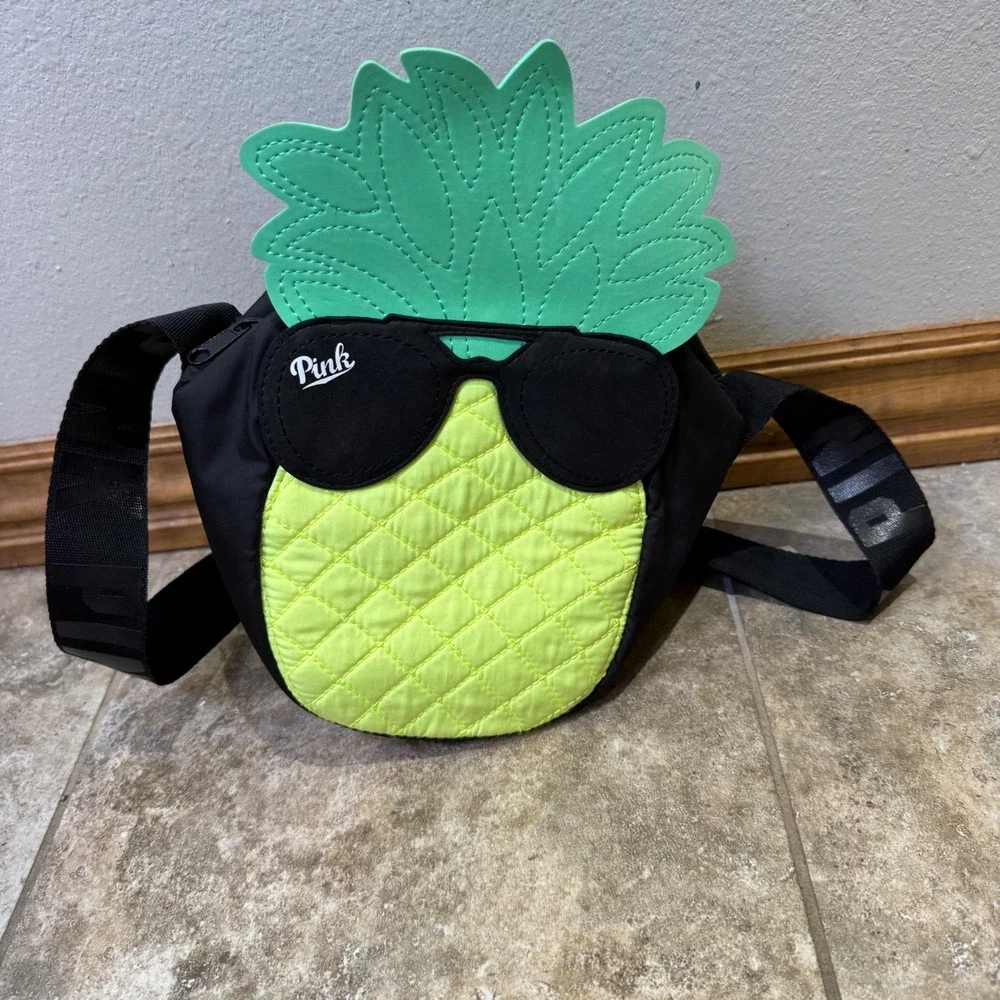 PINK Victoria's Secret Pineapple Crossbody‎ Bag Waist Pack Novelty